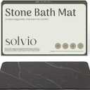 Quick Dry Shower Stone Bath Mat, Super Absorbent & Non-Slip 24 x 16 Inch Diatomaceous Earth Mat, Durable & Easy to Clean Diatomite Bath Mat for Bathroom Floor/Kitchen (Marble)