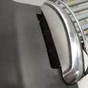 simplehuman 50 Liter / 13 Gallon Semi-Round Kitchen Step Trash Can with Secure Slide Lock, Black Plastic