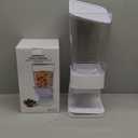 Cereal Dispenser Countertop, 5L Cereal Containers Storage Dispenser for Pantry, Large Dry Food Cereal Dispenser, Not Easy to Crush Cereal, Can Hold Oatmeal, Snack, Grain, Pet Food (White, 2Pc)