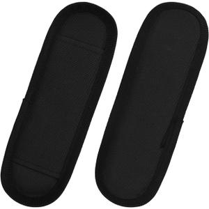 2 Pack Black Soft Shoulder Strap Pad for Luggage Straps & Bags - Ultra Comfortable Shoulder Pads for Bag Straps - BreathableLightweight, Comfort