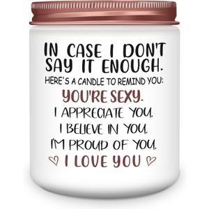 NANOOER Valentines Day Gifts for Her, Anniversary Wedding Birthday Romantic Valentines Gifts for Girlfriend, Wife, Women, Unique Valentine Girlfriend Gift, Soy Wax Lavender Scented Candle
