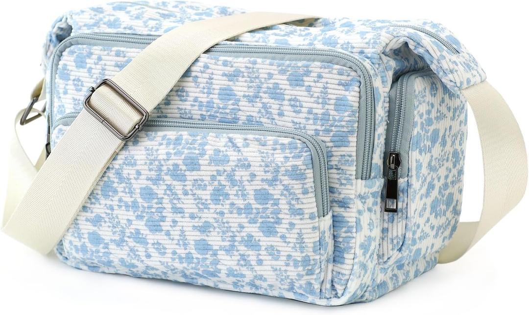 Large Crossbody Bags For Women, RFID, 3 Zipper Pockets, Wide Strap, For Travel, Commute