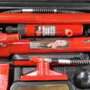 1O Ton Porta Power Hydraulic Jack Kit, Hydraulic Multifunctional Jack with 4.6 ft/1.4 m Oil Hose, Auto Body Frame Repair Kit, Storage Case, 26455 Lbs Capacity, for Car Repair, Truck, Garage