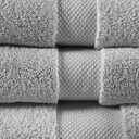 3 x Madison Park Signature Splendor Luxury 100% Cotton Bathroom Towel Set - Soft, Plush 1000 GSM Heavyweight Hotel Quality, Zero Twist, Highly Absorbent, Quick Dry, Multi Sizes, Grey 6 Piece