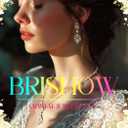 Brishow Green Necklace and Earring Set Rhinestone Formal Wedding Jewelry Sets for Women (blue and gold)