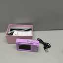 Digital Camera, FHD 4K Digital Point and Shoot Camera with 16X Zoom Anti Shake, 48MP Compact Small Camera with 32GB Card for Boys Girls Kids Fuchsia Purple