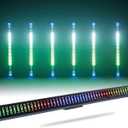 Stage Lights 200W LED DJ Light Bar RGBW 4in1 Strobe Light Bar,Wash Light Bar 96 Partition Pixels 576 LEDs DMX Control Sound Activated for Parties, Clubs, Weddings, Church Events