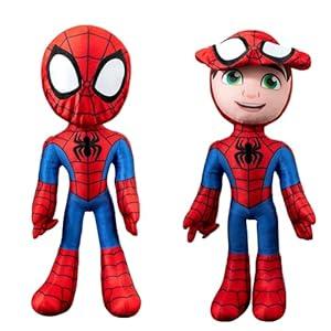 Marvel’s Spidey and His Amazing Friends - Feature Plush Spidey Secret Hero Reveal - 12” Plush with Sounds - Toys for Kids Ages 3 + - Superhero Toys for Kids 3 and Up