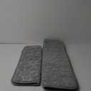 YIHOUSE Bathroom Rugs Sets 2 Piece, Cobblestone Memory Foam Bathroom Mats Set Extra Thick, Non Slip Bath Mats for Bathroom, Water Absorbent, Washable Light Grey Bath Rugs for Tub, Toilet and Floor