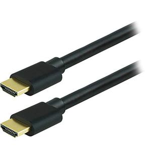 GE HDMI Cable, High Speed, Ethernet, 12 Foot HDMI, 4K Ultra HD, Full HD 1080P, Works with HDTV, Cable, Game Consoles, Blu Ray, and More, Gold Plated Connectors, Black, 33575