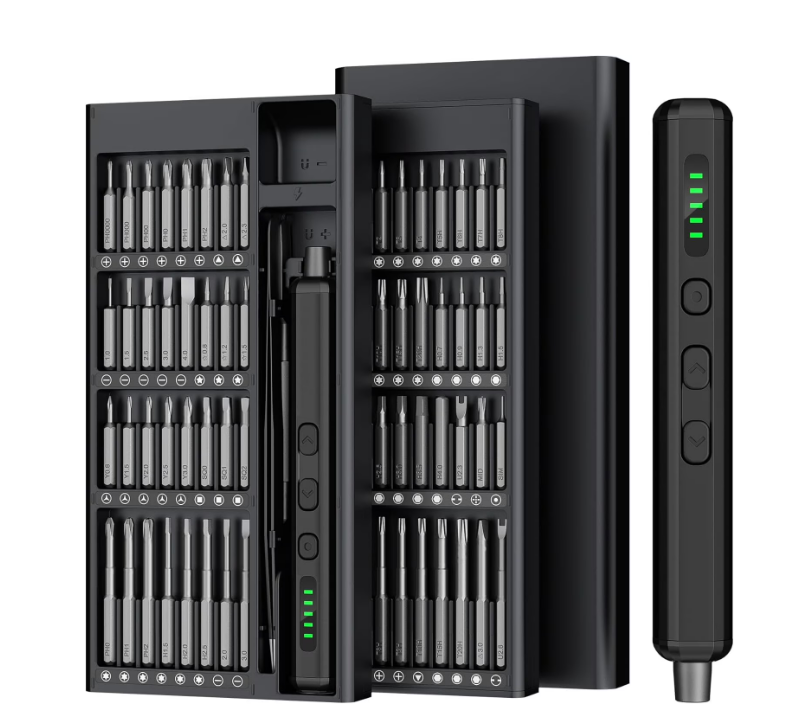 Mini Electric Screwdriver, 3.7V Precision Screwdriver Set Cordless Screwdriver Rechargeable 72 In 1 Magnetic Bit Repair Tech Tool Kit for Electronics Computer Phone Laptop Camera RC Car Watch Glasses