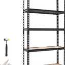 VEVOR Storage Shelves, 5-Tier Adjustable, 3000 lbs Capacity, Heavy Duty Garage Storage Shelving Unit, Metal Utility Rack Shelf, for Kitchen Pantry Basement Bathroom, 36.34" W x 12.17" D x 71.38" H, 12" D x 36" W x 72" H