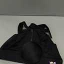 VFUS Adjustable High Impact Sports Bras for Women Zip Front Full Coverage and Lift Padded Compression Tops Size L