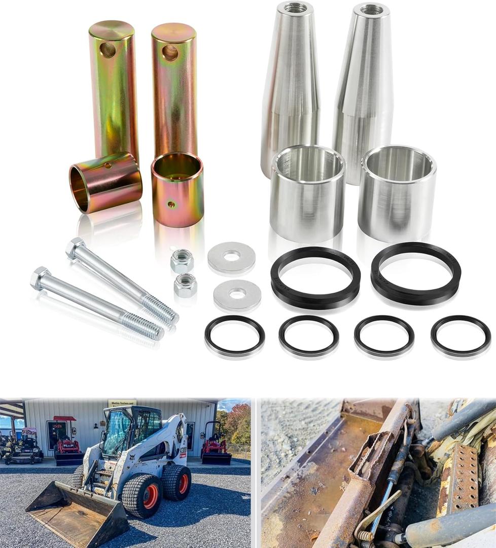 Pin and Bushing Kit 6805453 6577954 7139943 225855 665170 6729358 9 17C660 619021 85D6 for Bobcat S220 S250 S300 S330 A300 T250 T300 T320 Skid Steer Loader Bucket Lower Upper
