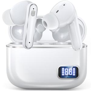 Hearing Aids for Seniors with Noise Cancelling, Hearing Aid for Hearing Loss with 5 Levels of Volume Control & Portable Charging Case, Rechargeable Hearing Amplifier, Simple to Operate