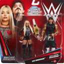 Mattel WWE Main Event Showdown Action Figures 2-Pack with Accessory, Series #25 Dirty Dominik Mysterio & Liv Morgan Collectible Set, 6-inch