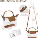 Clear Stadium Bag, Small Crossbody Bags, PVC Handbags, Clear Bag for Concerts, Sports Event