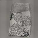 Artoid Mode Grey Dahlia Floral Bar Kitchen Towels, 12x24 Inch Quick Dry Microfiber Cloth Dish Towels for Kitchen Drying Set of 2