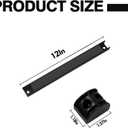 12" Magnetic Tool Holder, 5 Packs Storage Strips Tool Magnet Bar PVC Coated for Garage Organizer Mounted Hanging Strip,Heavy Duty of Magnetic Holder Easy to Install