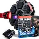 Music Boxing Machine, Boxing Equipment, Music Boxing Machine for Adults & Kids, Boxing Machine Wall Mounted Music, Music Punching Machine, Boxing Music Punch with Gloves (Black)