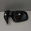 Driver Side Mirror (Left/LH) Compatible with Hyundai Elantra 2011-2013, Power, Heated, Manual-Folding, w/Turn Signal, 6-Pin Connector, White Housing, Replaces 87610-3Y000, HY1320178