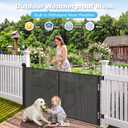 Weatherproof Outdoor Retractable Baby Gates, 60" Wide Retractable Dog Gate