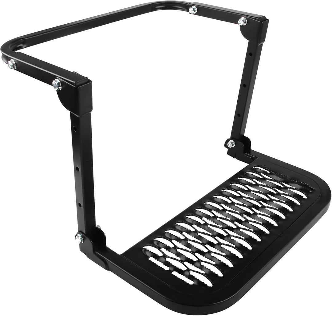 Tire Step Folding Step Heavy Duty Tire Step for Truck SUV and RV Adjustable Tire Mounted Step Fit Most Tire from 9'' to 13'' Rated up to 330 Lbs Anti-Slip Design
