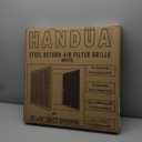 Fits 20x20 Duct Opening | Steel Return Air Filter Grille by Handua [Removable Door] | Vent Cover Grill | White | HVAC Cold Air Intake Grille | Out Dim: 22 5/8"W X 22 5/8"H