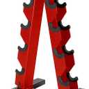 CAP Barbell RK-12BIS-RD Dumbbell Rack with A-Frame Red