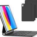 Keyboard Case for iPad 11th (A16,2025) & 10th Generation (2022)- Magnetic Case for iPad 10.9 inch 10th / 11th Gen. Magic Keyboard Backlits, Floating Cantilever Stand, Black