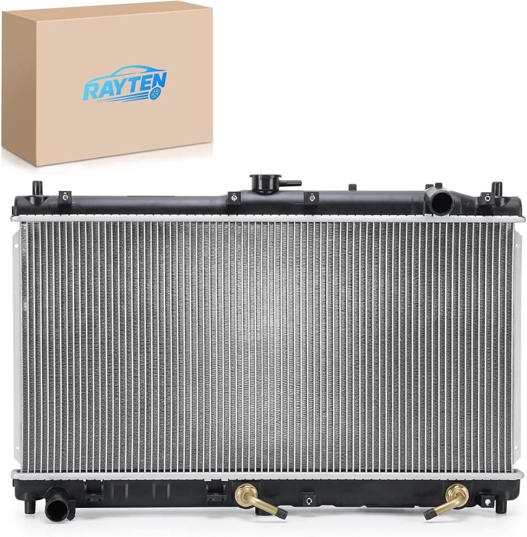 RAYTEN 2268 Engine Coolant Radiator with Transmission Oil Cooler Compatible with Mazda Miata 1999-2005 L4 1.8L, Automatic Transmission, Replace# BP4W15200A