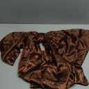 Knitgrip 20 x 71 Inches Christmas Extra Large Velvet Bows Christmas Tree Topper Decor Giant Xmas Tree Toppers Bows for Home Wreath Wall Backdrop Birthday Wedding Party Decorations(Chocolate Brown)