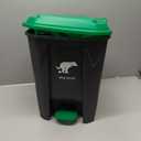 6Pack - Large Dog Pooper Scooper for yard - 20L Step Dog Poop Trash Can Outside - Pet Waste Container Outdoor with Removable Inner Bin - 28" Pooper Scooper & Long Handle Metal Tray&Rake & 50 Waste Bag