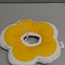 Cat Cone Collar Soft, Waterproof Cats Cones to Stop Licking After Surgery, Adjustable Soft Elizabeth Cats Collars for Wound Healing, Flower Shape Cat Recovery Collar (Yellow, Small)