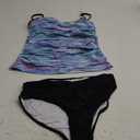 Eomenie Tankini Swimsuits for Women Two Piece Tummy Control Bathing Suit Slimming Modest Swimwear with High Waisted Bottom, Large