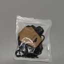 YOUBEIYEE 10 Pack Black Necklace Chain Bulk for Jewelry Making Stainless Steel Square Rolo Necklaces Set for Women and Men (20inch)