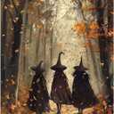 Reivworl Fall Paint by Numbers Kit for Adults, Witch Paint by Numbers, Adult Paint by Number Kits for Gifts and Home Wall Decor 16x20 Inch (Without Frame)