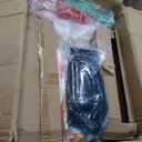 Teepee Tent for Kids with Inflatable Airbed, String Lights, Balloons, Pump, Washable Slumber Party Tent Indoor Outdoor for Girls Boys, Children Tipi Playhouse for Playtime and Sleepover (6 Pack, Multicolor)