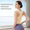 Posture Corrector for Women & Men Adjustable Back Brace with Full Back Support, Shoulder Straightener for Spine Alignment, Scoliosis, Hunchback & Back Pain Relief (Beige, Small) 