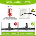 Drip Irrigation System 72FT, Automatic Drip Irrigation Kits with 1/4 inch 1/2 inch Irrigation Tubing Hose Adjustable Emitters Misting Nozzle DIY Irrigation System for Garden, Greenhouse, Patio