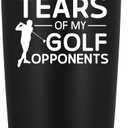 Golf Gifts for Men, Golfers, Father's Day Birthday Christmas Gift for Golf Lover Dad Husband, Vacuum Coffee Mug, 20oz Tumbler Black