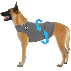 Kodervo Dog Anxiety Vest, Skin-Friendly Thunder Jacket for Dogs, Dog Calming Shirt for Thunder, Fireworks, Vet Visits and Separation - Keep Pet Calm Without Medicine, Fit for Small Medium Large Dogs