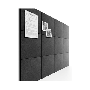 Bumusty Large Cork Board 48" x 36" Alternative - 12 Pack Felt Wall Tiles with 70 Safe Removable Adhesive Tabs, 30 Pushpins, Cork Boards for Walls Pin Board Bulletin Board Office Decor (Charcoal Gray)