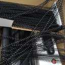 MAKEASY Coil Spiral Binding Machine 4:1 pitch - Manual Hole Punch - Electric Coil Inserter - Adjustable Side Margin - for Letter Size/A4/A5, Comes with 1 Box 5/16'' Plastic Coil Binding Spines & Plier