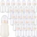 48 Pcs Baby Shower Favors Party Bottle Chug Game Mini Bottles Gift Sets for Gender Reveal Birthday Party Supplies Gift (Beige)