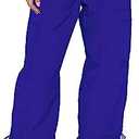 DISCIPBUSH Cargo Pants Women Baggy - Parachute Pants for Women, Rave Pants Y2K Pants, Festival Outfits for Women Size L