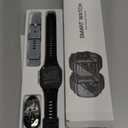 Smart Watch for Men Fitness Tracker: Waterproof Military Digital Mens Watches Running Make Answer Call Smartwatch Android Phone iPhone Samsung Compatible Sleep SpO2 Heart Rate Monitor Step Pedometer (Black)