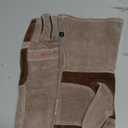 Leather Welding Gloves for Men, Welders Gloves Fireproof and Heat Resistant Mitts for Barbecue, Cooking, Firefighting, Fireplace, Oven, Baking, Stove, Pot Holder, Yark Work Thorn Proof (Medium, Coffee)