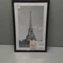 Upsimples 11x17 Picture Frame, Display Pictures 9x15 with Mat or 11 x 17 Without, Wall Hanging Poster Frames, Black, 1 Pack