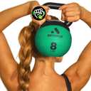 Aeromat Elite Mini Kettlebells – Weighted Exercise Medicine Ball with Anti-Slip Grip & Wide Handle, Strength Training Kettlebell for Squats, Workouts, & Home Gym Use